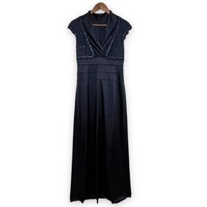 Adrianna Papell Navy Blue Mother of Bride Maid of Honor Bridesmaid Dress Size 6‎